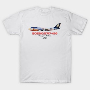 Boeing B747-400 - Singapore Airlines "Tropical" T-Shirt